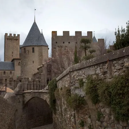 Bellevue Cite Chez Jean - Vue Directe Cite, Cite A 200m, Clim, Parking Public Gratuit A 200m, Wifi - Direct View Cite, 200m To Cite, Aircon, Free Public Car Park 200m, Wifi 펜션 카르카손